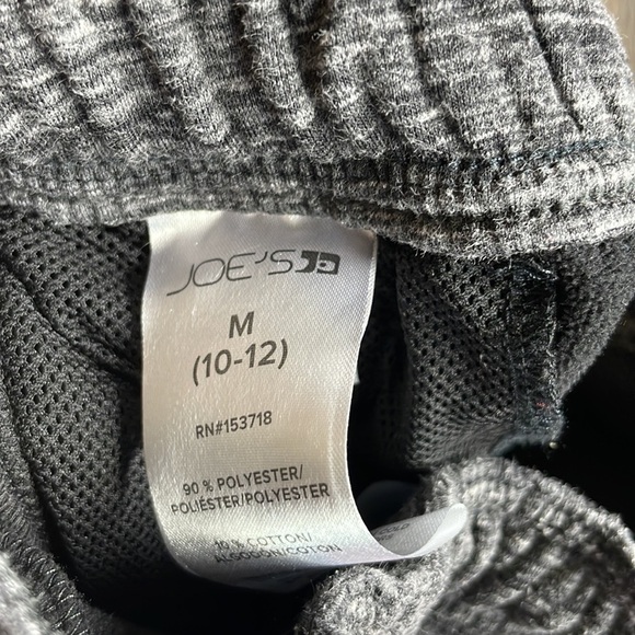 Joe’s Jeans Charcoal Grey Fleece Lined Joggers, youth size medium 10/12 - Picture 5 of 9